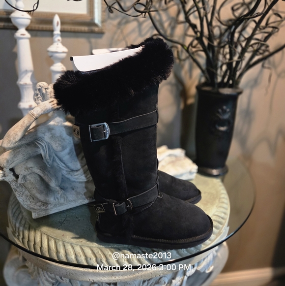 Australia Luxe Collective Tsar Tall Leather Sheepskin Boot #467 - Picture 6 of 15